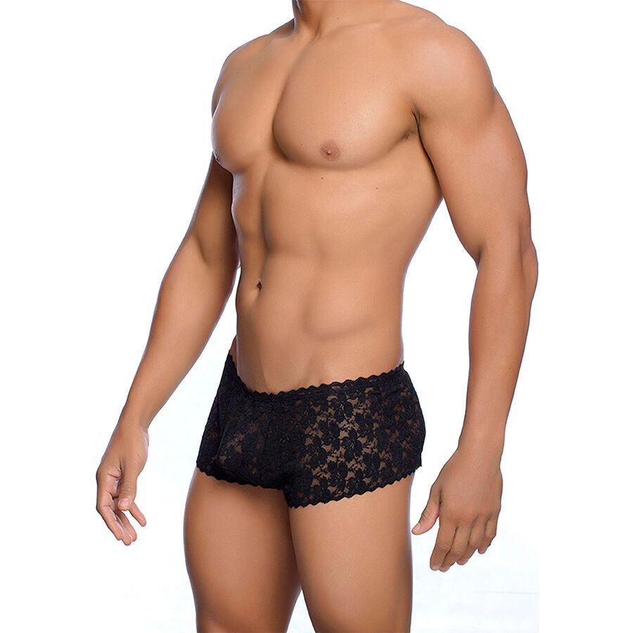 Mob - boxer in pizzo nero taglia s/m