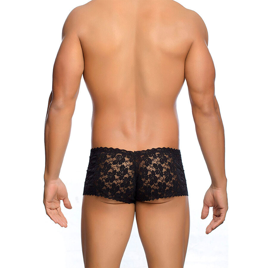 Mob - boxer in pizzo nero taglia s/m