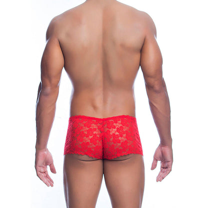 Mob - boxer in pizzo rosso taglia s/m
