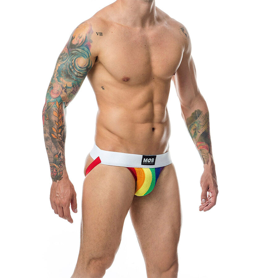 Mob - jock stripe classico arcobaleno taglia m