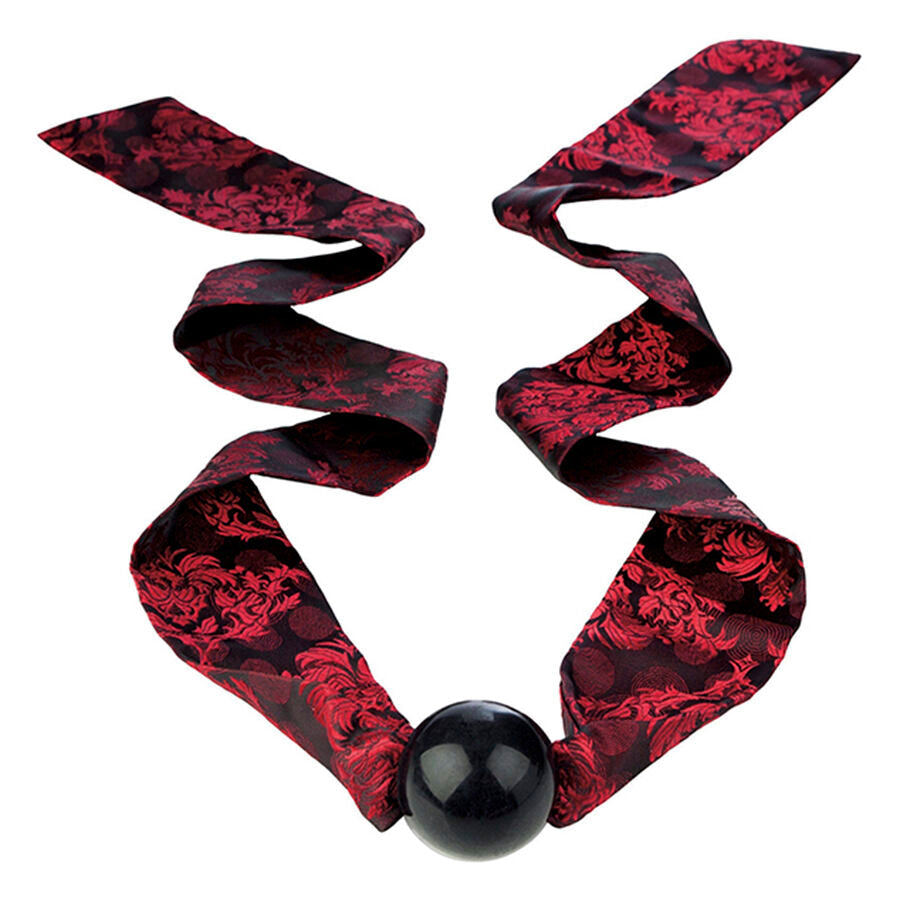 CALEXOTICS - BÂILLON BOULE SCANDAL AVEC NŒUD NOIR/ROUGE