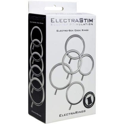 Electrastim - electrarings anelli per pene in metallo confezione da 5