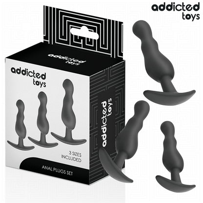Addicted toys - set di 3 tappi anali modello 1