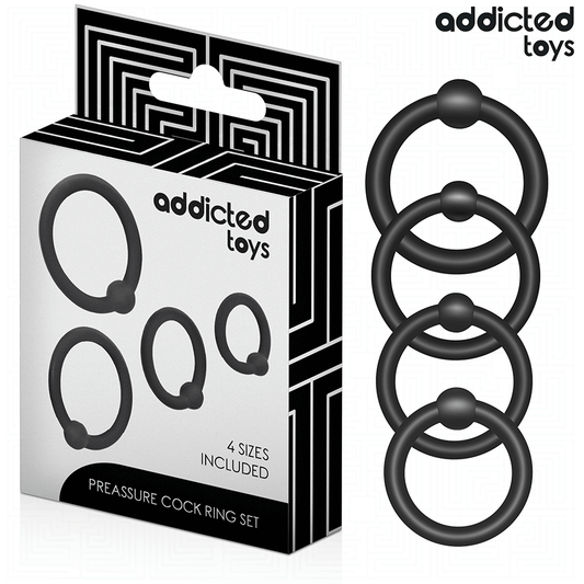 Addicted toys - set di anelli in silicone a pressione