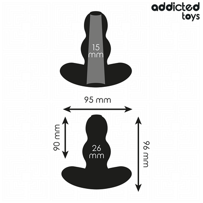 Addicted toys - tappo anale cavo taglia m 9,6 cm