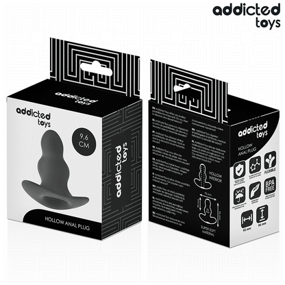 Addicted toys - tappo anale cavo taglia m 9,6 cm