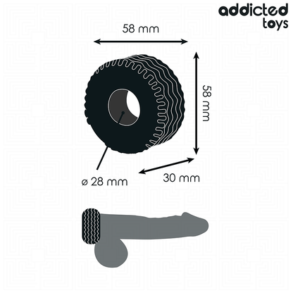 Addicted toys - anello per il pene extra spesso