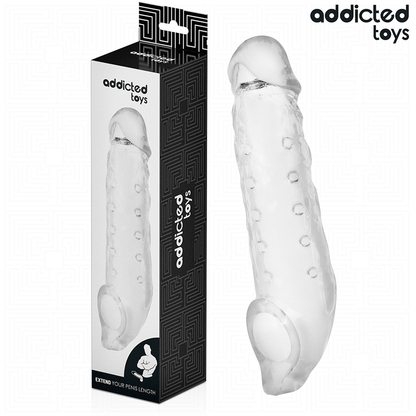 Addicted toys - estensione pene trasparente taglia s 23 cm