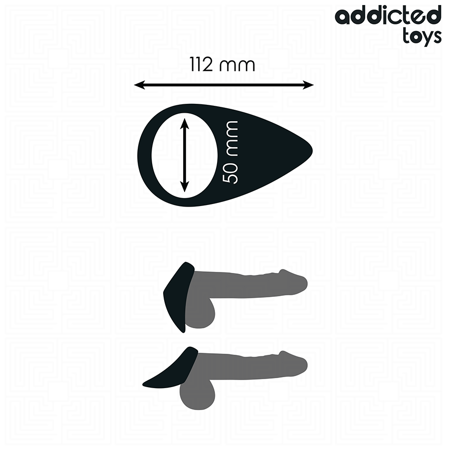Addicted toys - anneau pénien en forme de goutte d'eau