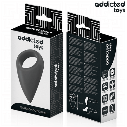 Addicted toys - anneau pénien en forme de goutte d'eau