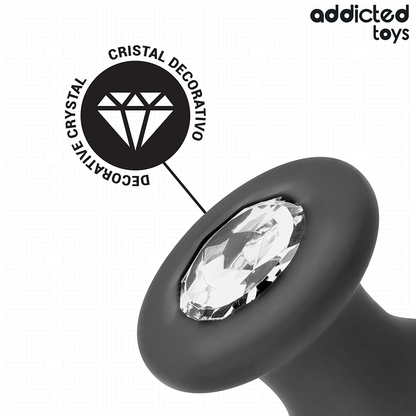 Addicted toys - plug anale con gioiello taglia l 12,6 cm