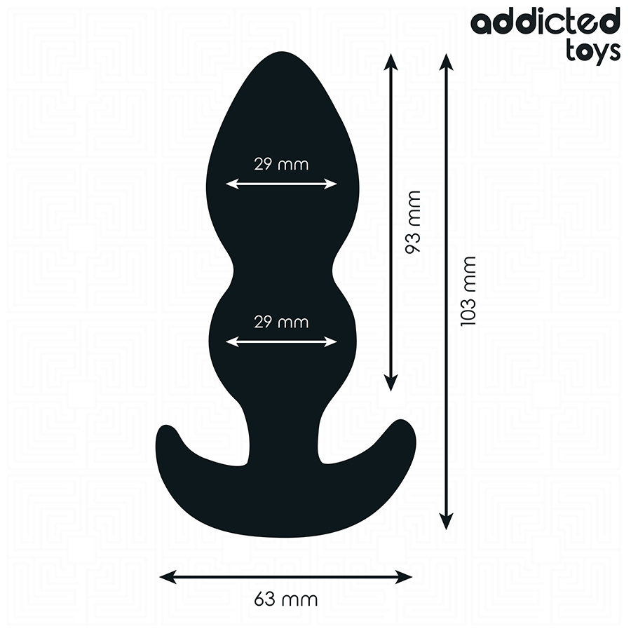 Addicted toys - tappo anale taglia s 10,3 cm