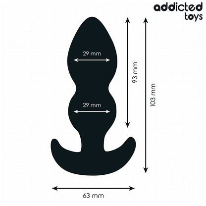 Addicted toys - tappo anale taglia s 10,3 cm
