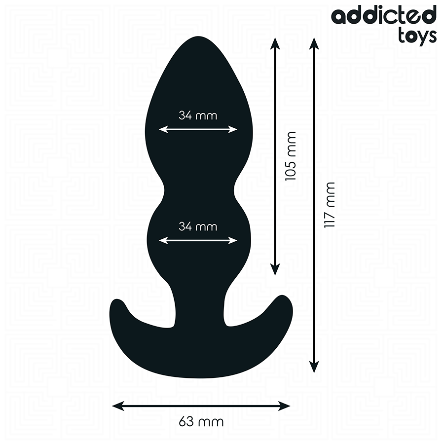 Addicted toys - tappo anale taglia l 11,7 cm