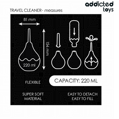 Addicted toys - detergente anale da viaggio taglia l 220 ml