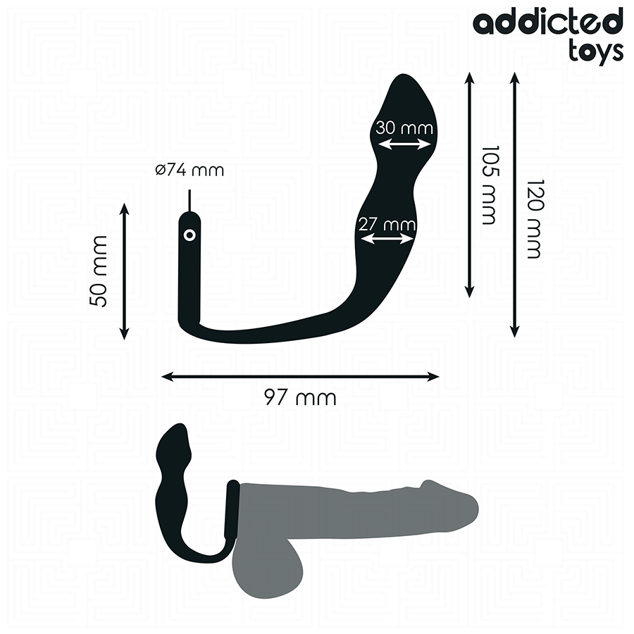 Addicted toys - plug anale con anello modello 2