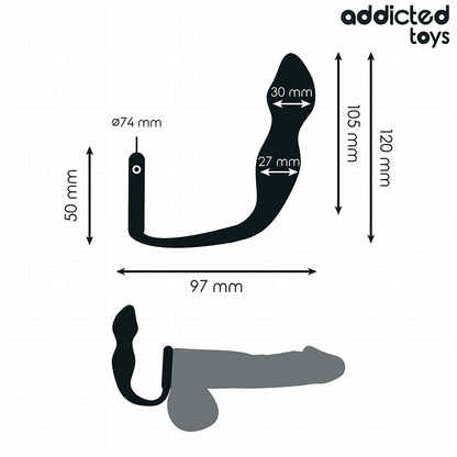 Addicted toys - plug anale con anello modello 2