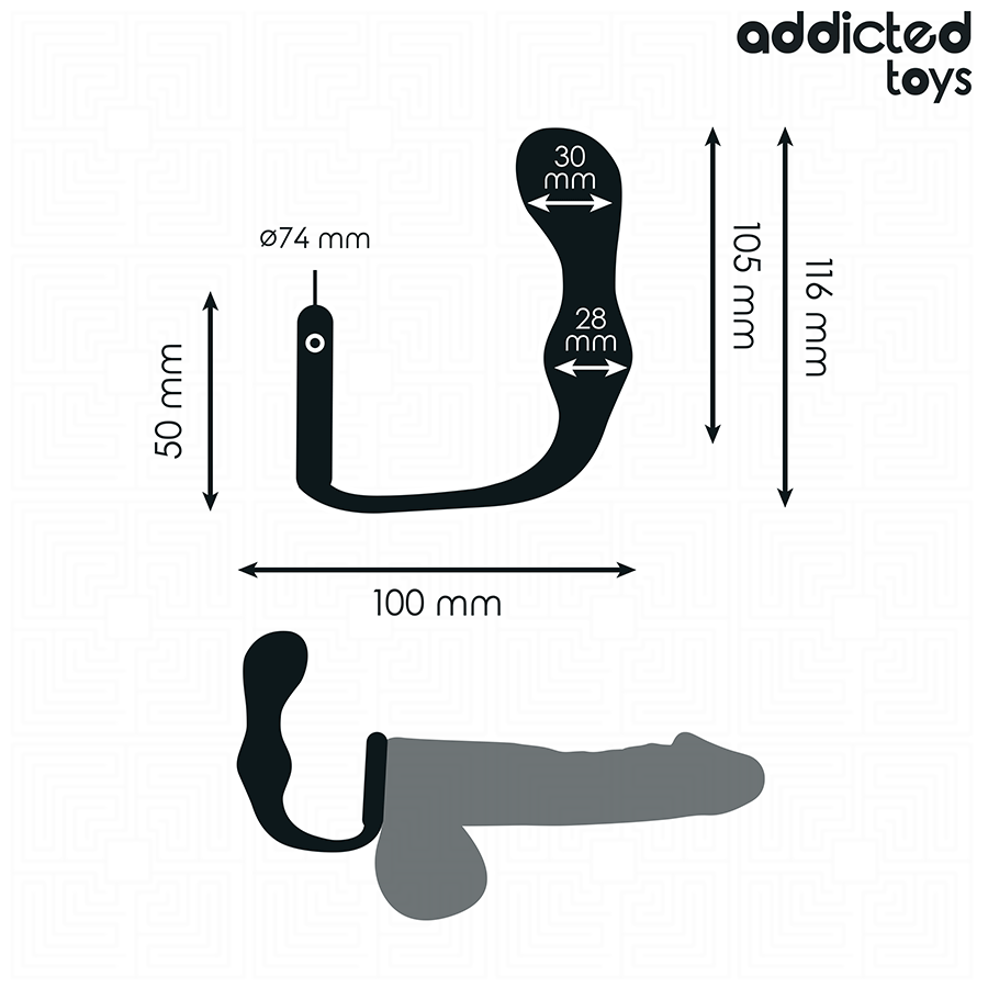 Addicted toys - plug anale con anello modello 3