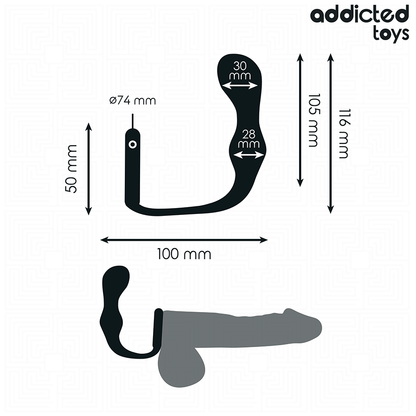 Addicted toys - plug anale con anello modello 3