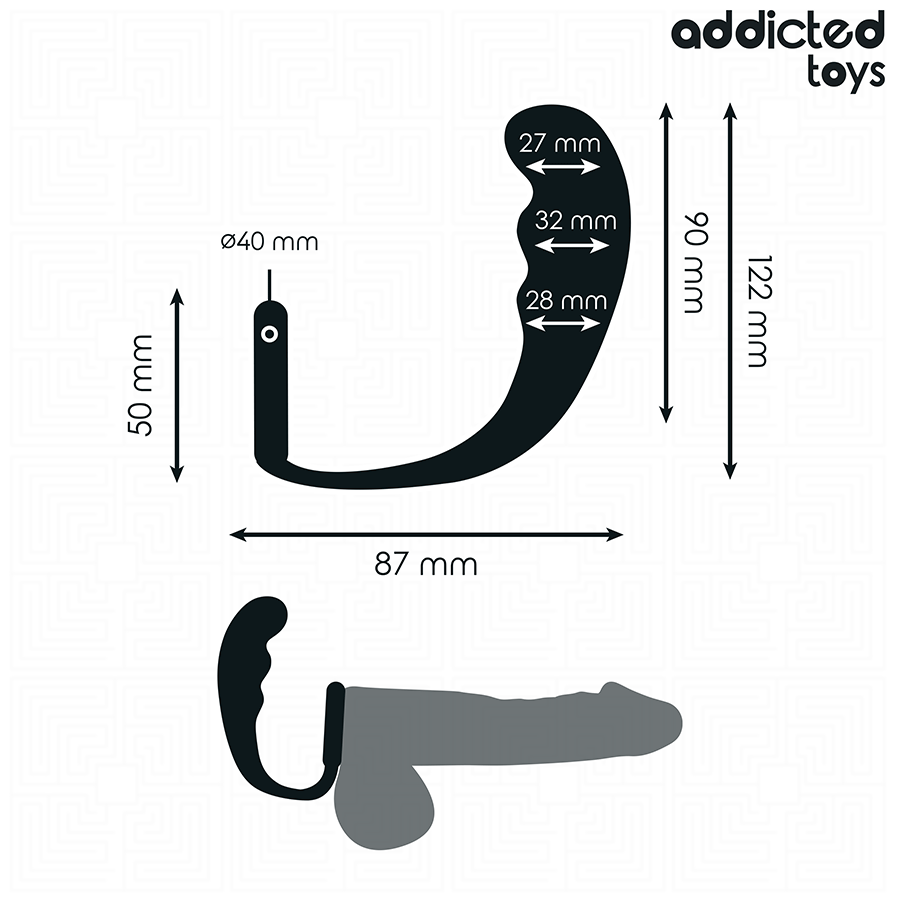 Addicted toys - plug anale con anello modello 4