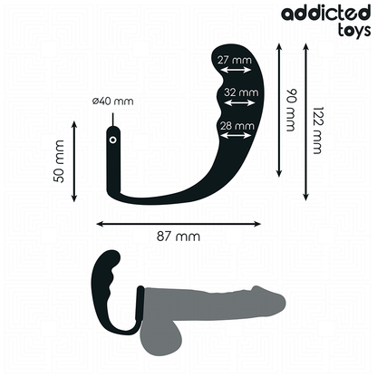 Addicted toys - plug anale con anello modello 4