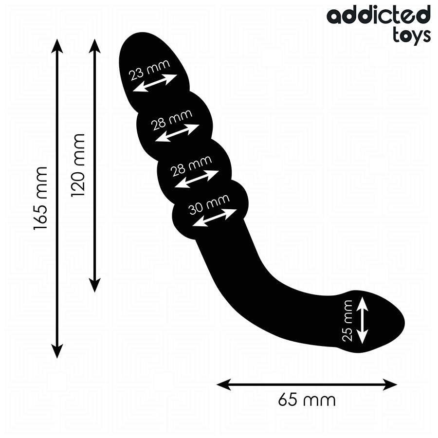 Addicted toys - massaggiatore doppio 16,5 cm