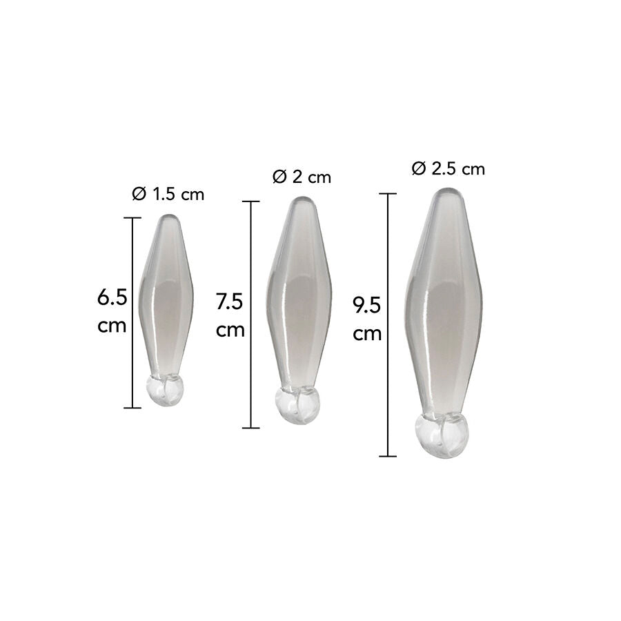 Toyjoy - gioco anale finger rimmer 3 pezzi trasparente