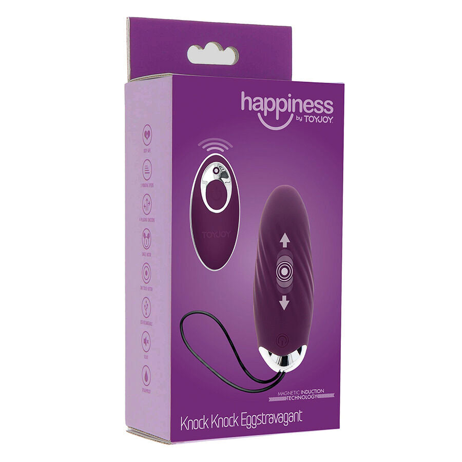 Toyjoy - felicità knock knock eggstavagant vibratore telecomando viola