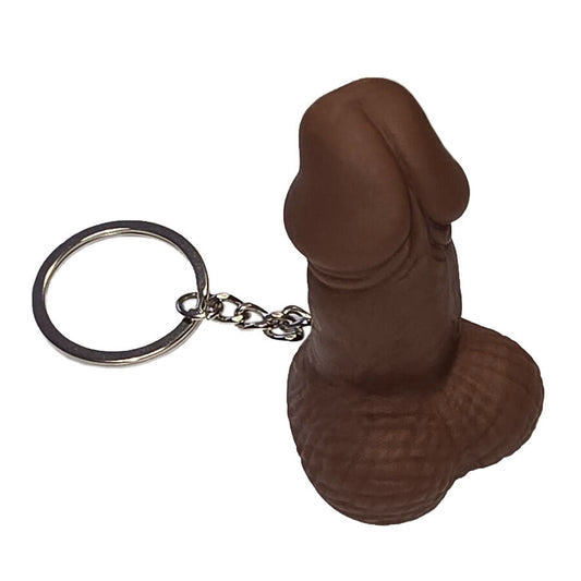 Diablo picante - portachiavi fischio a forma di pene color mulatto