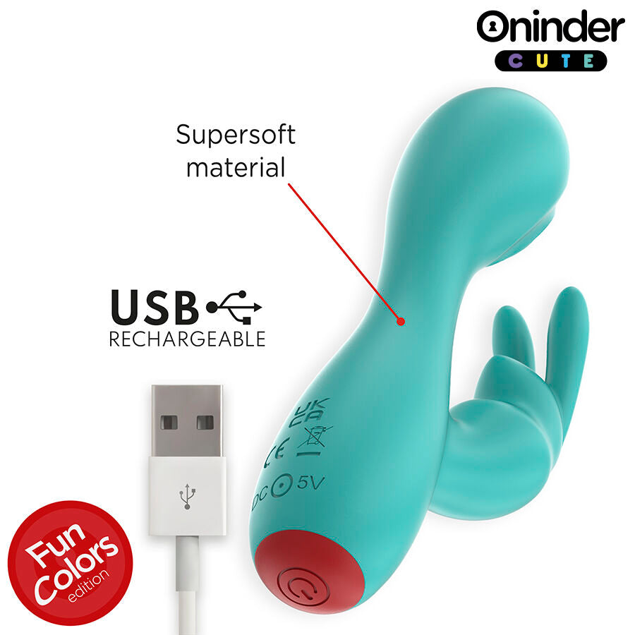 ONINDER CUTE - VIBRATORE CLITORIDEO PUNTO G LOVE BUNNY - APP GRATUITA IN TUTTO IL MONDO