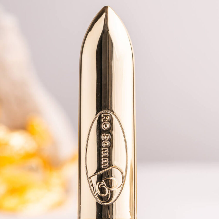 ROCKS-OFF - VIBROMASSEUR BALLE RO-80 CHAMPAGNE GOLDEN