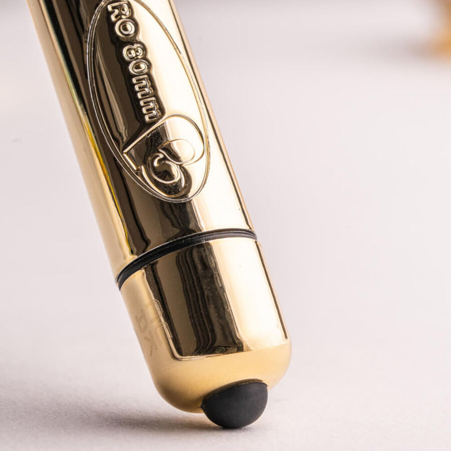 ROCKS-OFF - VIBROMASSEUR BALLE RO-80 CHAMPAGNE GOLDEN