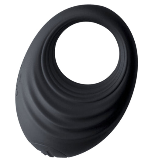 Rocks-off - anello vibrante per pene spire nero