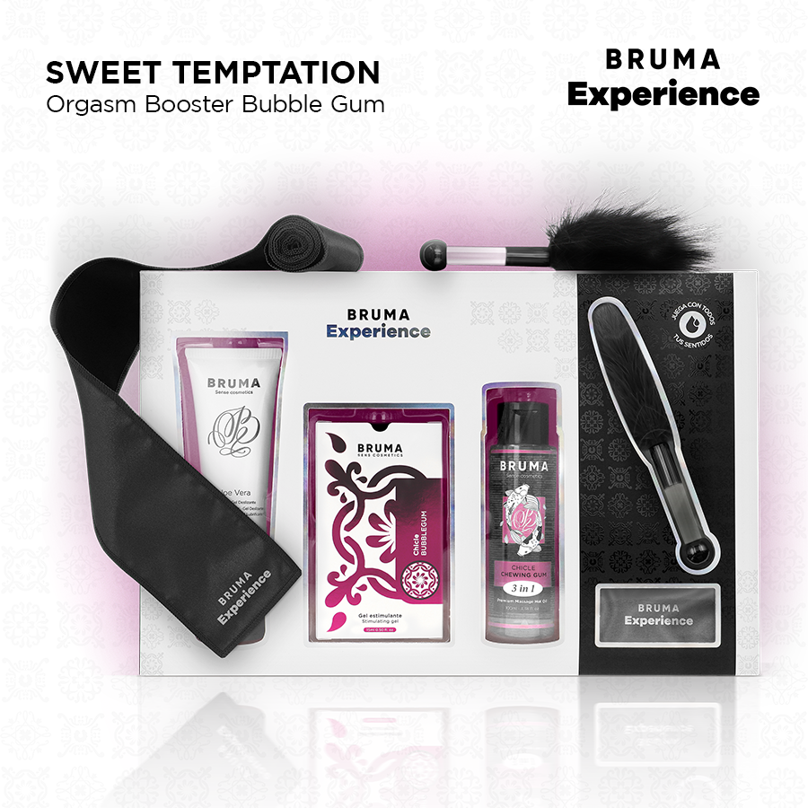 Bruma xperience - kit tentazione sweet gum con potenziatore di orgasmo