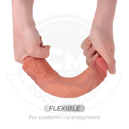 Dildo Realistico Cock Miller 8 vibrante con ventosa e telecomando Carne 20,5 cm