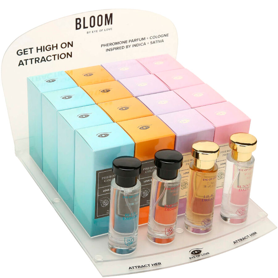 Eye of love - bloom espositore 4x4 profumi 30 ml