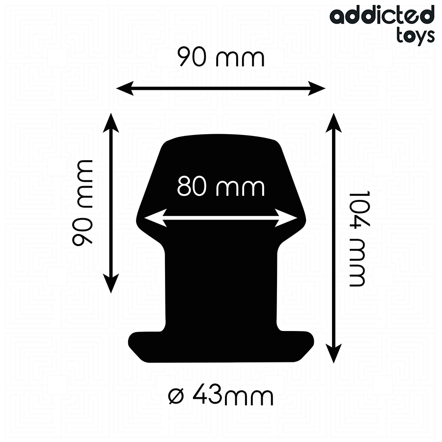 Addicted toys - extreme hollow anal plug taglia l 10,4 cm