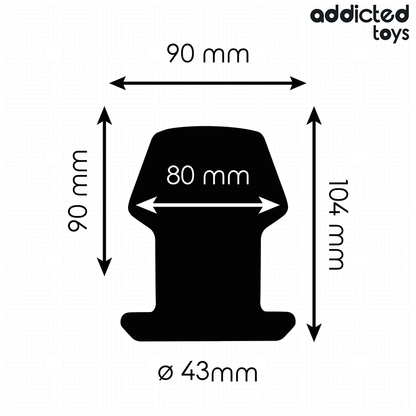 Addicted toys - extreme hollow anal plug taglia l 10,4 cm