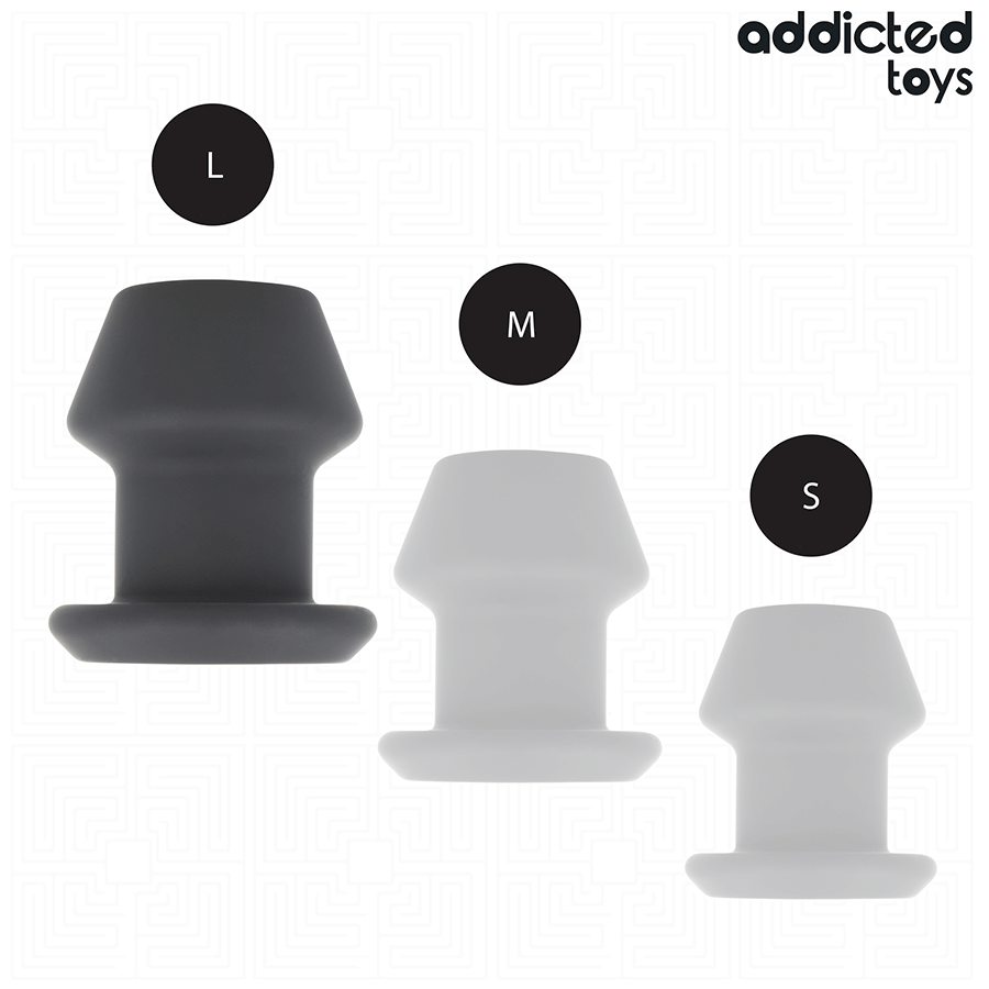 Addicted toys - extreme hollow anal plug taglia l 10,4 cm