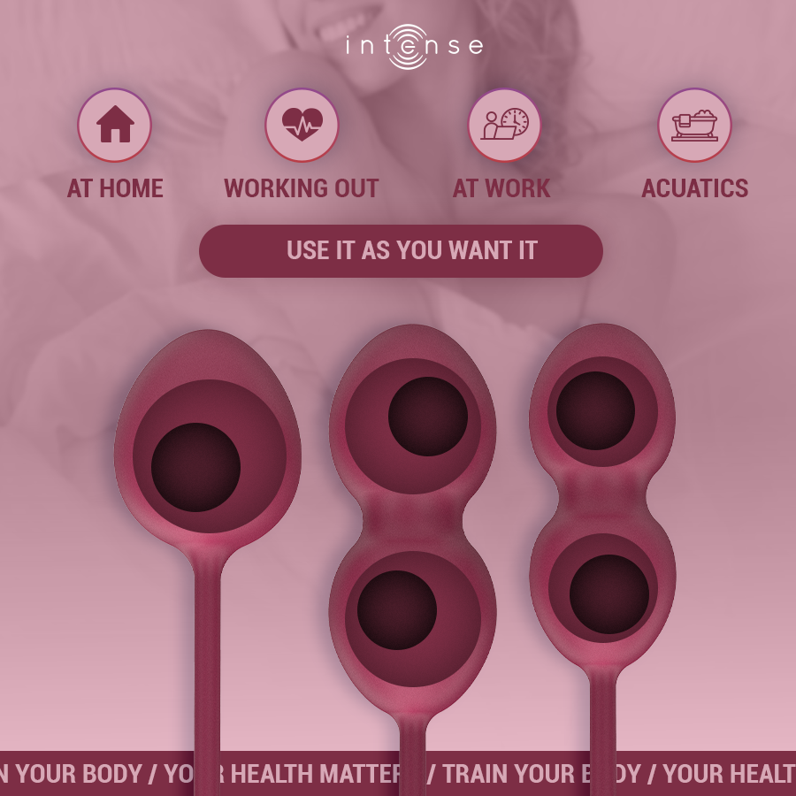 Intense - kit palline kegel charli bordeaux