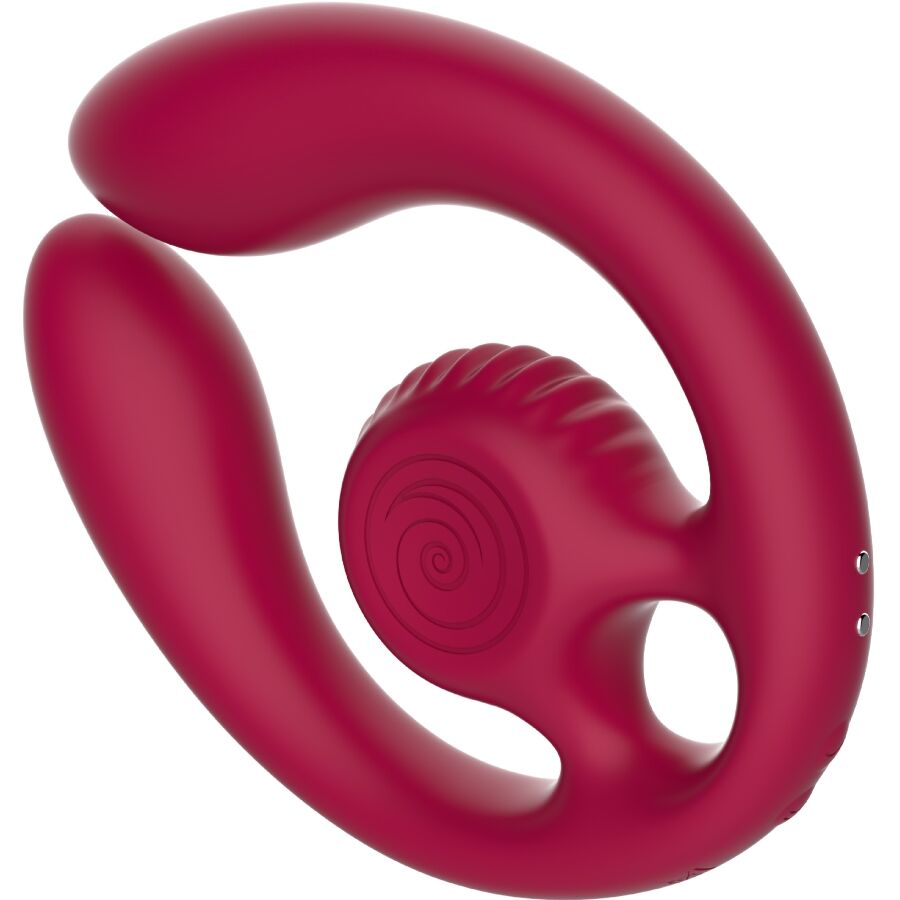 Snail vibe - gizi duo stimolatore di coppia telecomando bordeaux
