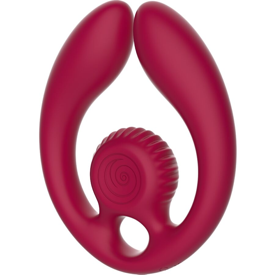 Snail vibe - gizi duo stimolatore di coppia telecomando bordeaux