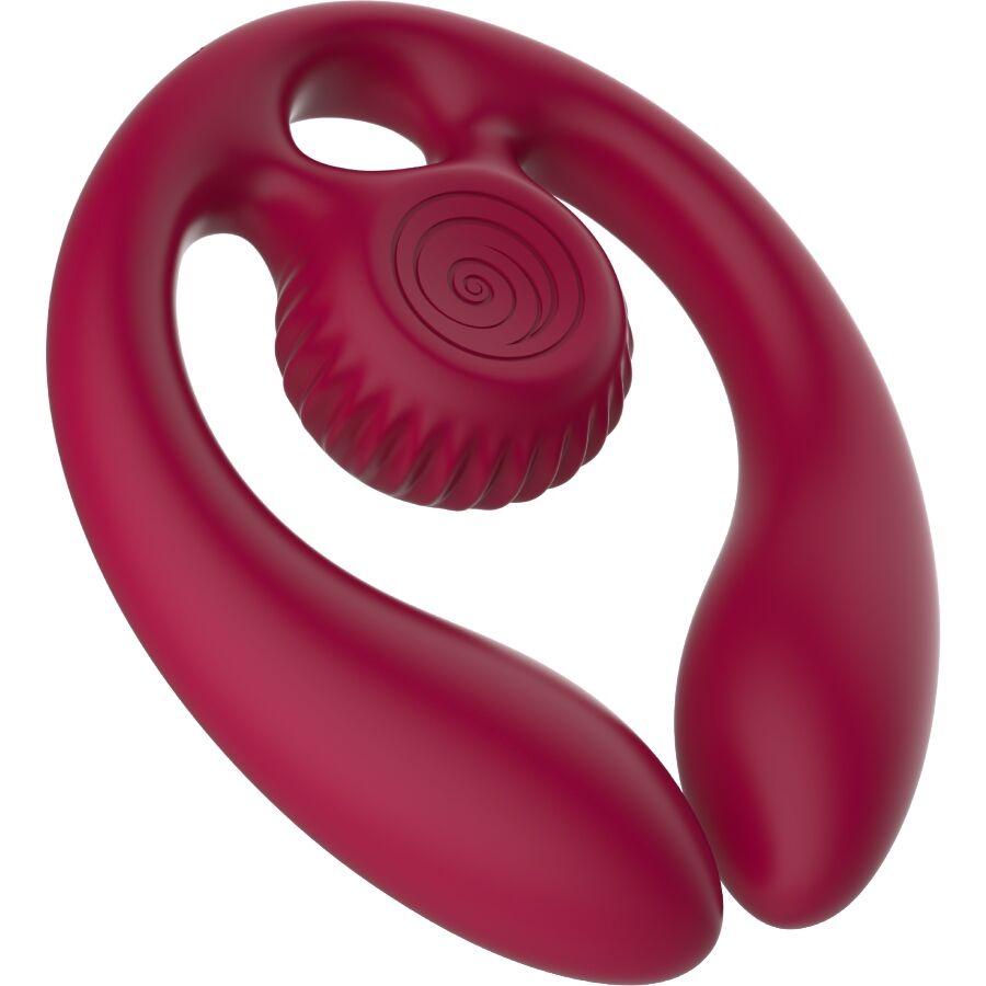 Snail vibe - gizi duo stimolatore di coppia telecomando bordeaux