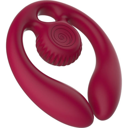Snail vibe - gizi duo stimolatore di coppia telecomando bordeaux