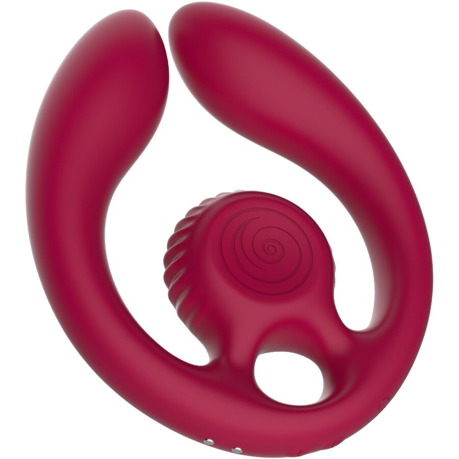Snail vibe - gizi duo stimolatore di coppia telecomando bordeaux