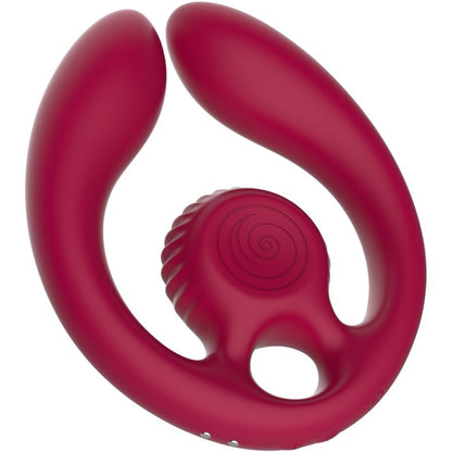 Snail vibe - gizi duo stimolatore di coppia telecomando bordeaux