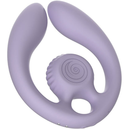 Snail vibe - gizi duo stimolatore di coppia con telecomando lilla