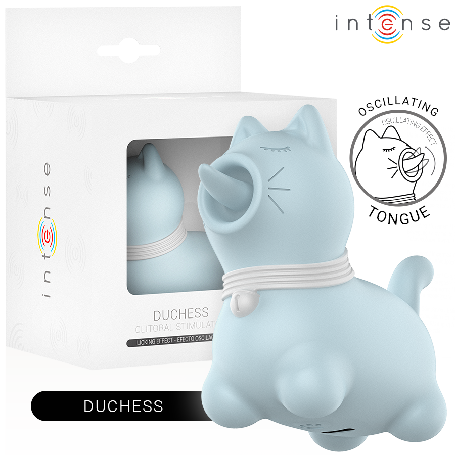 Intense - stimolatore duchess con lingua rotante 360º blu