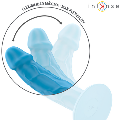 INTENSE - VIBREUR RÉALISTE PHOEBE 10 VIBRATIONS TÉLÉCOMMANDE BLEU