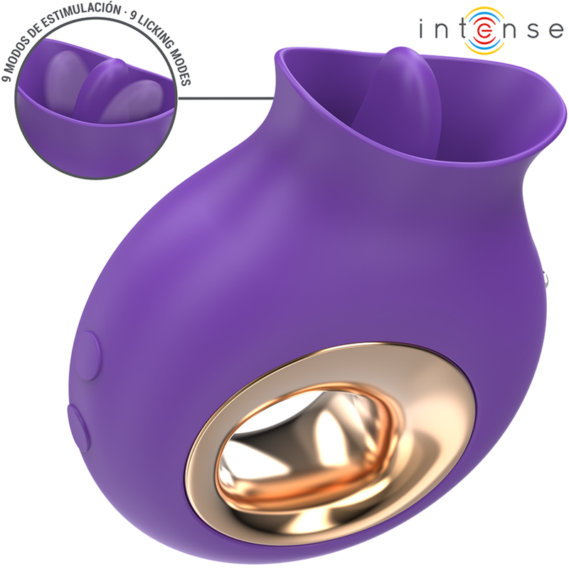 Intense - stimulateur clitoridien Tuli 9 vibrations et 9 oscillations violet
